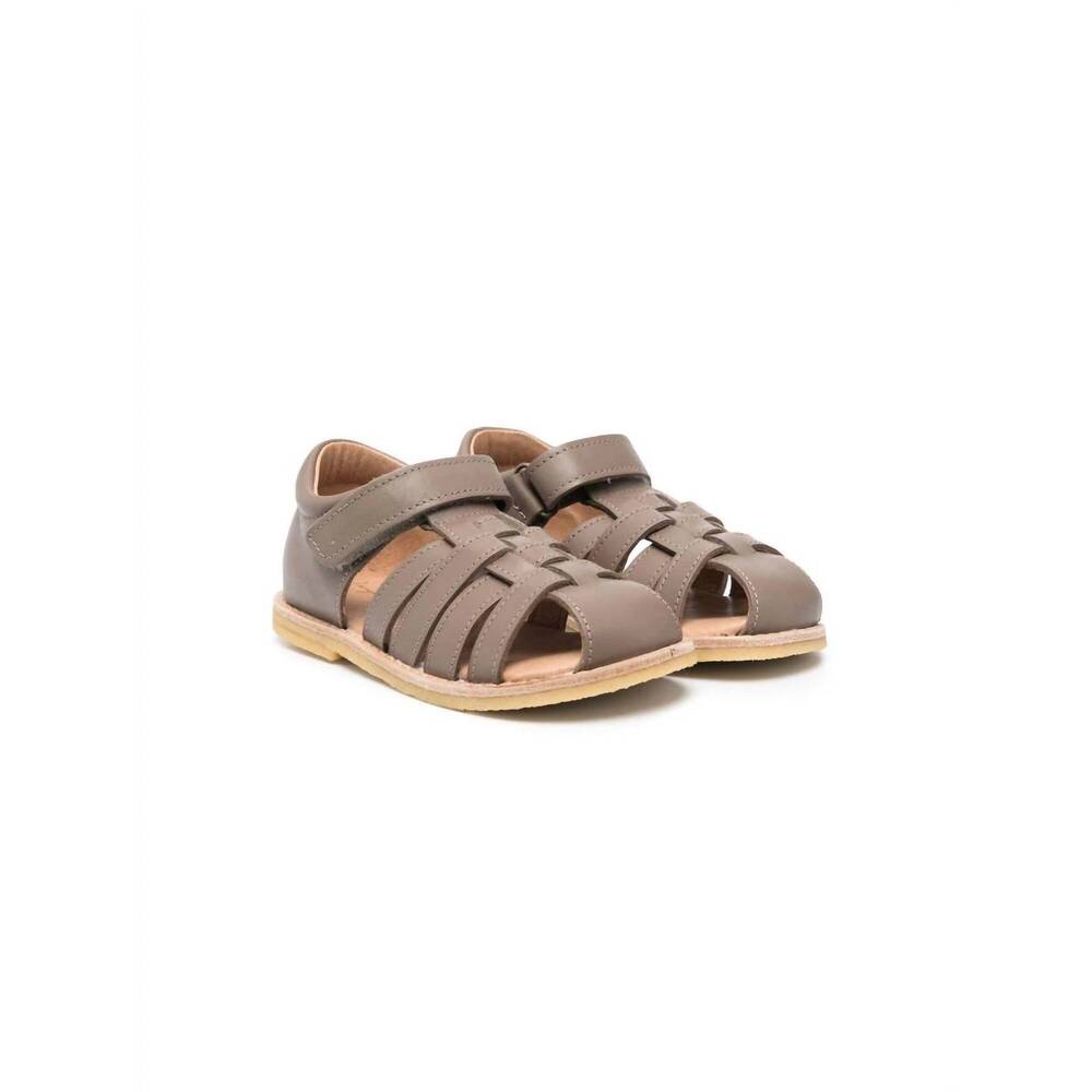 NEW KONGES SLØJD kids lapinou strap leather sandal in earth